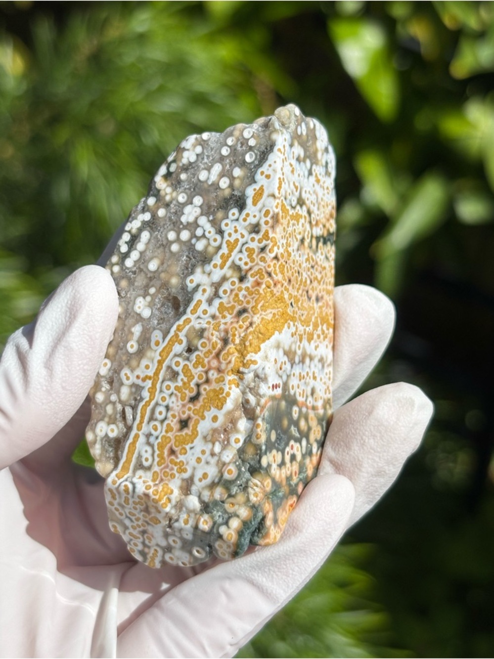 Druzy Ocean Jasper Crystal Slab Freeform (OBJ - Sea Jasper)